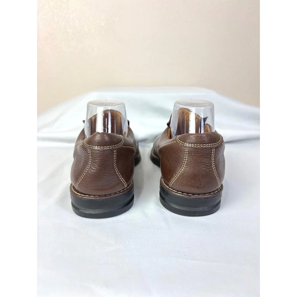Sandro Moscoloni Brown Leather Slip On Comfort Loafers Dress Shoes Size 9 Office